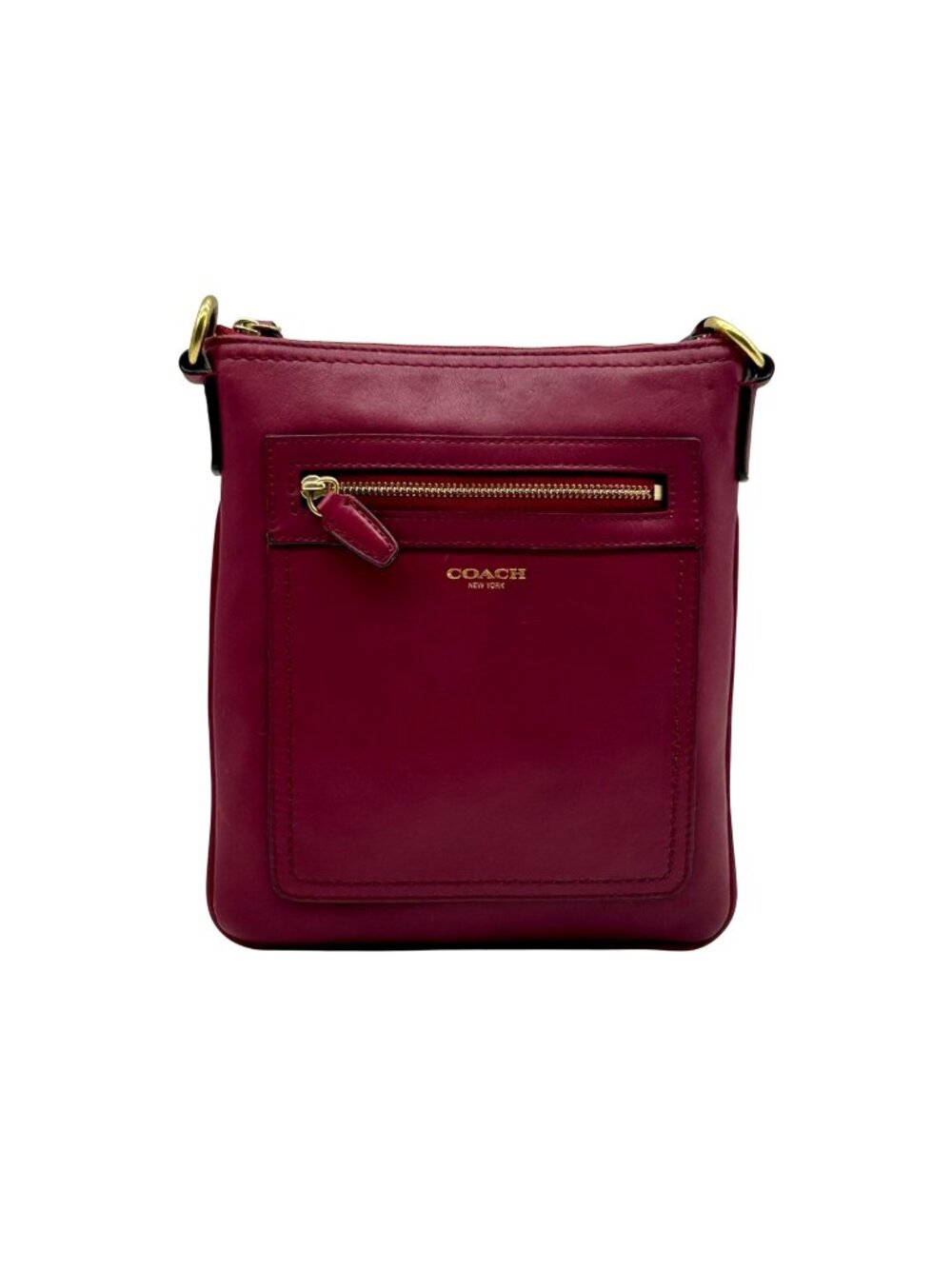 Coach Burgundy Leather Legacy Swing-pack Crossbody